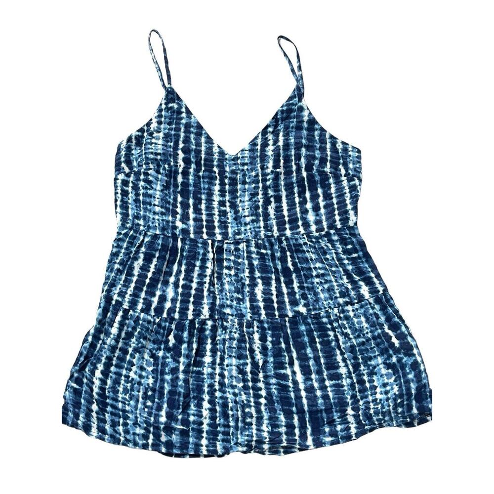 Old Navy Women’s Tiered Tie Dye Sleeveless Cami Tank Top Blue Size Small NEW